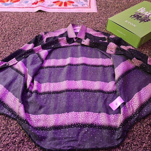 Eton X The Beatles Paul McCartney Get Back Silk Shirt - Picture 7 of 15